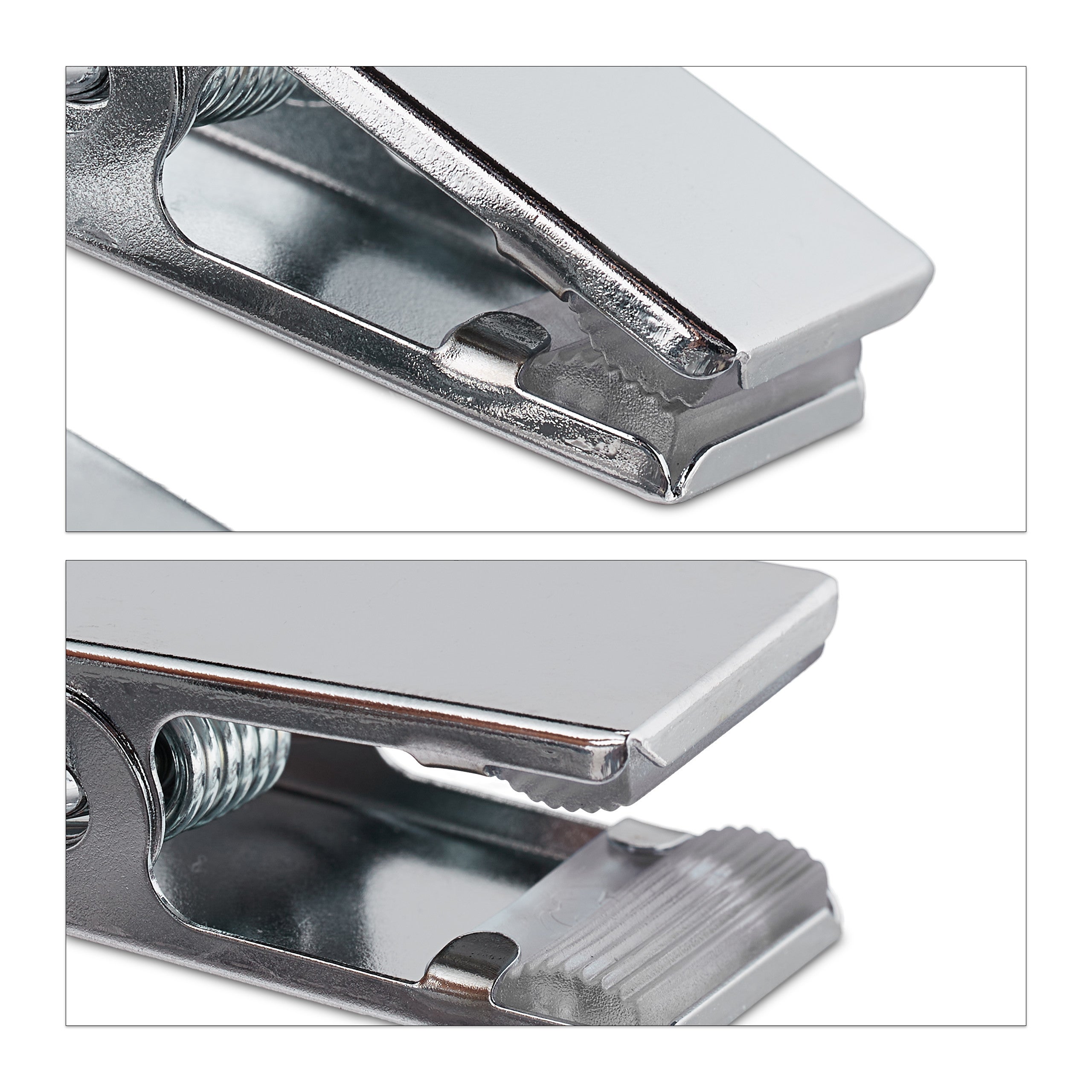 Lot de 5 pinces à bottes, doubles cintre, caoutchouté, rangement de chaussures & casquettes, fer, argenté, Relaxdays - 7