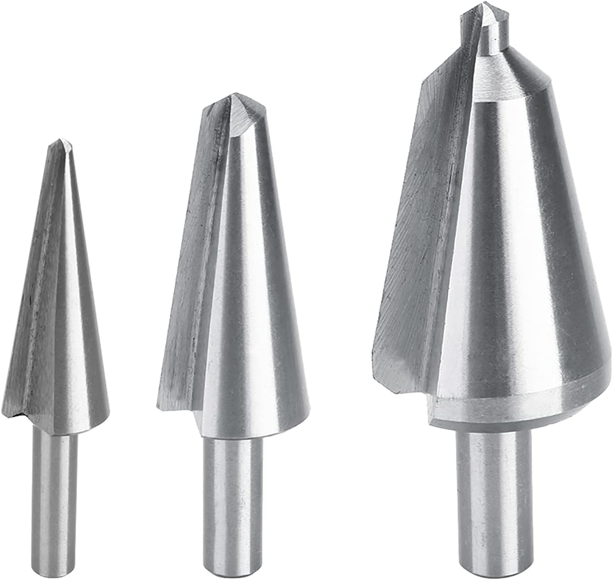 Wiertło stożkowe HSS 16-30,5 mm / 5-20 mm / 3-14 mm, zestaw wierteł stopniowych, pogłębiacz stożkowy, frez stożkowy