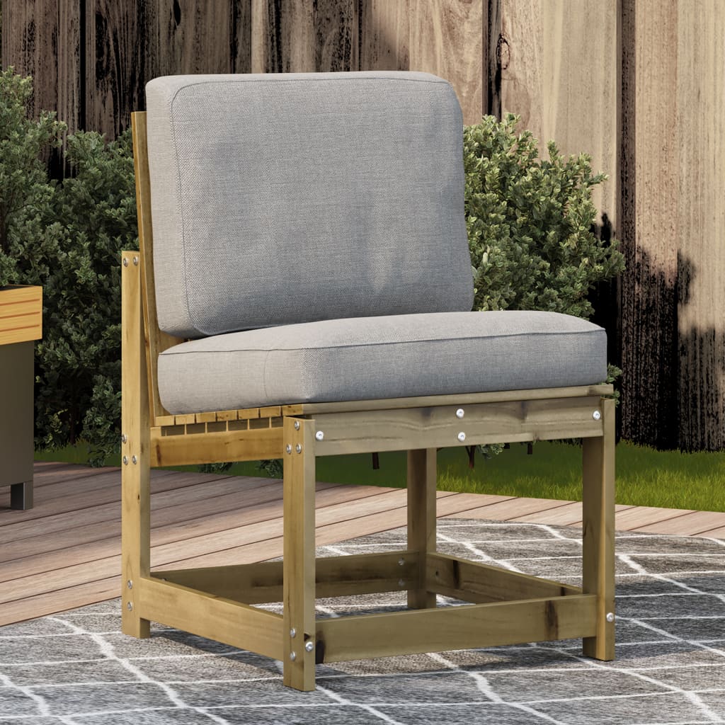 Chaise de jardin sans coussin en Bois Marron - 2