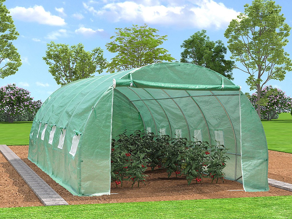 Foliowe pokrycie do szklarni tunelowej IPOMEA 18&nbsp;m² – dł. 600&nbsp;×&nbsp;szer. 300&nbsp;×&nbsp;wys. 200 cm