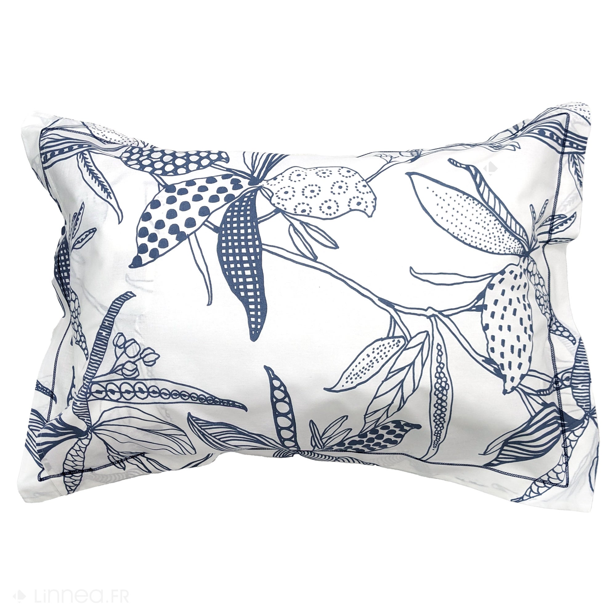 Taie d'oreiller 70x50 cm en coton PÉNÉLOPE beige Silice - 3