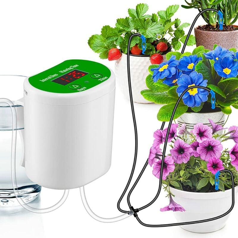 Automatyczny zestaw do nawadniania kropelkowego, System automatycznego nawadniania roślin doniczkowych, ładowanie USB Zestaw do nawadniania DIY