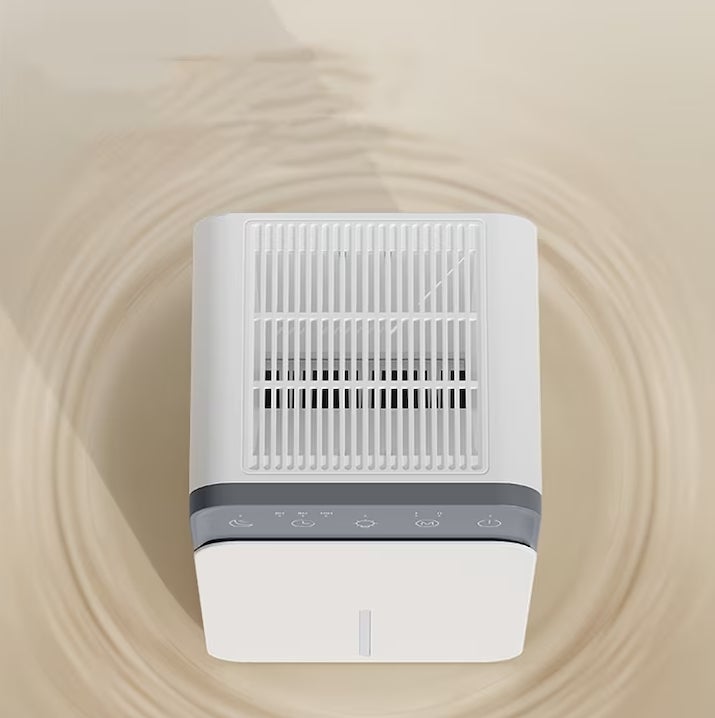 Deshumidificador, absorción de humedad y secado, recordatorio de tanque lleno, luz nocturna, temporizador, funcionamiento silencioso, blanco - 3