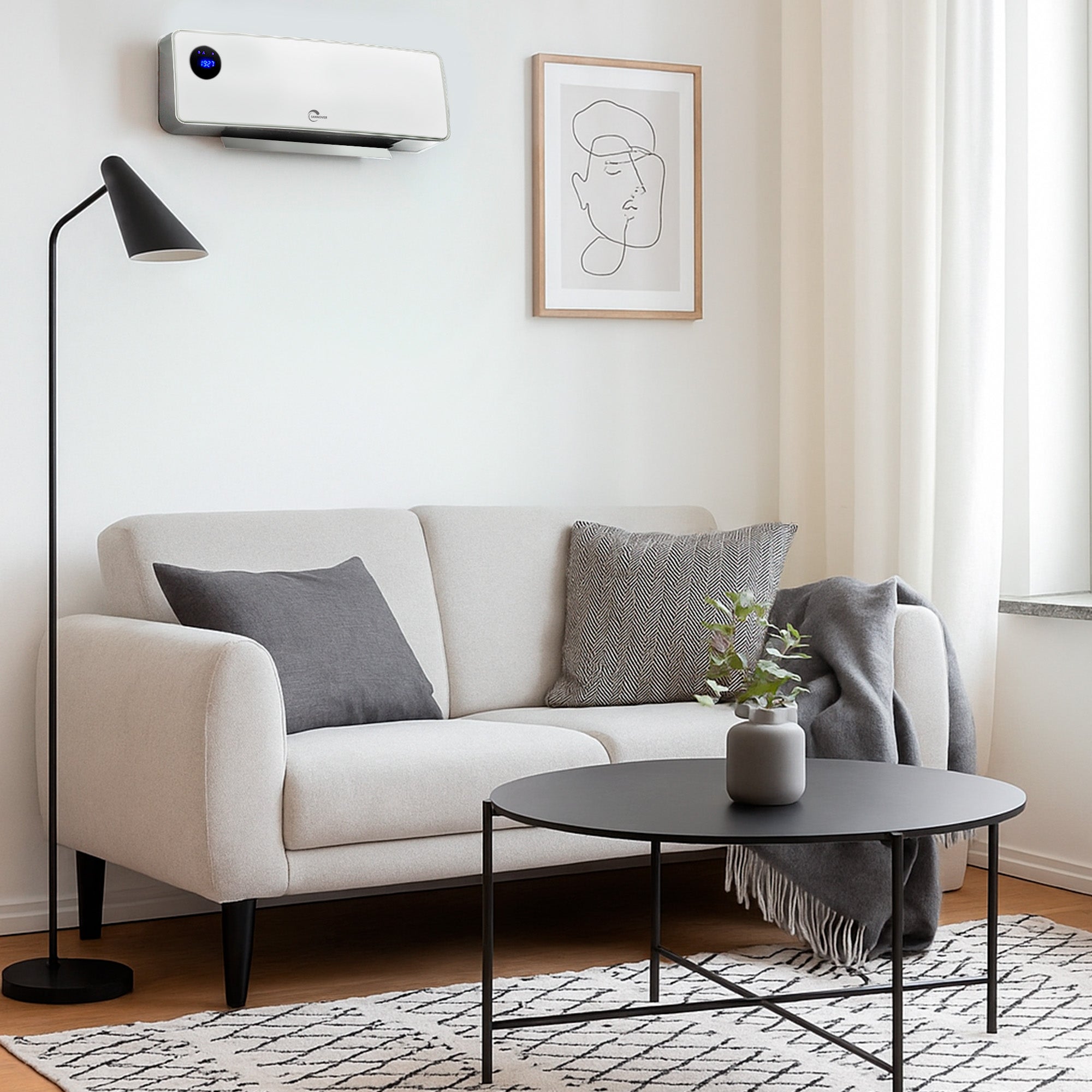 Split Electrique Soufflant Céramique Mural Otelya Luxe 2000 W Blanc Sannover - 3