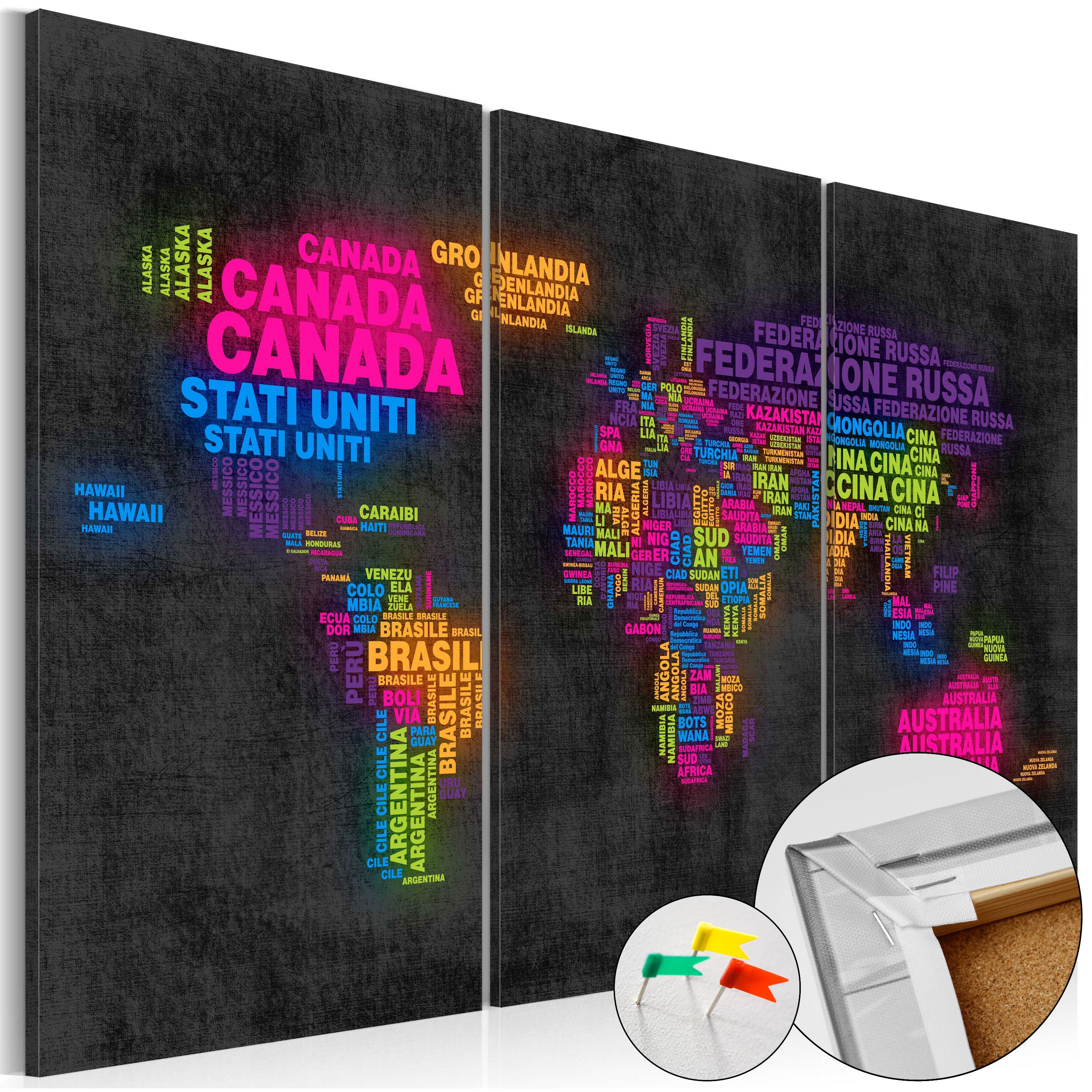 Tapisserie Murale Musique Rock Guitare 60's – 110x150 Cm, Imprimé Couleurs Vives Sans Décoloration – ABAKUHAUS