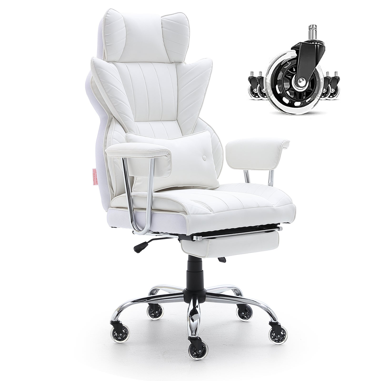 Schwake Sedia Ergonomica Da Ufficio Con Braccioli Regolabili - Girevole, Schienale Medio, Comoda E Resistente, Rivestimento Nero, Ideale Per Casa E Lavoro