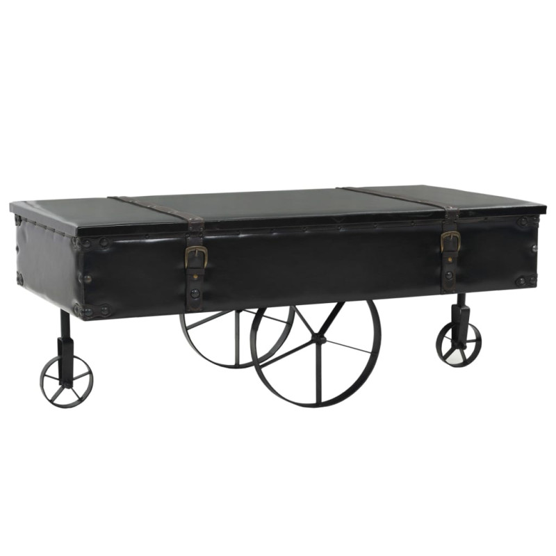 Stolik kawowy, MDF i drewno jodłowe, 110 x 55 x 43 cm