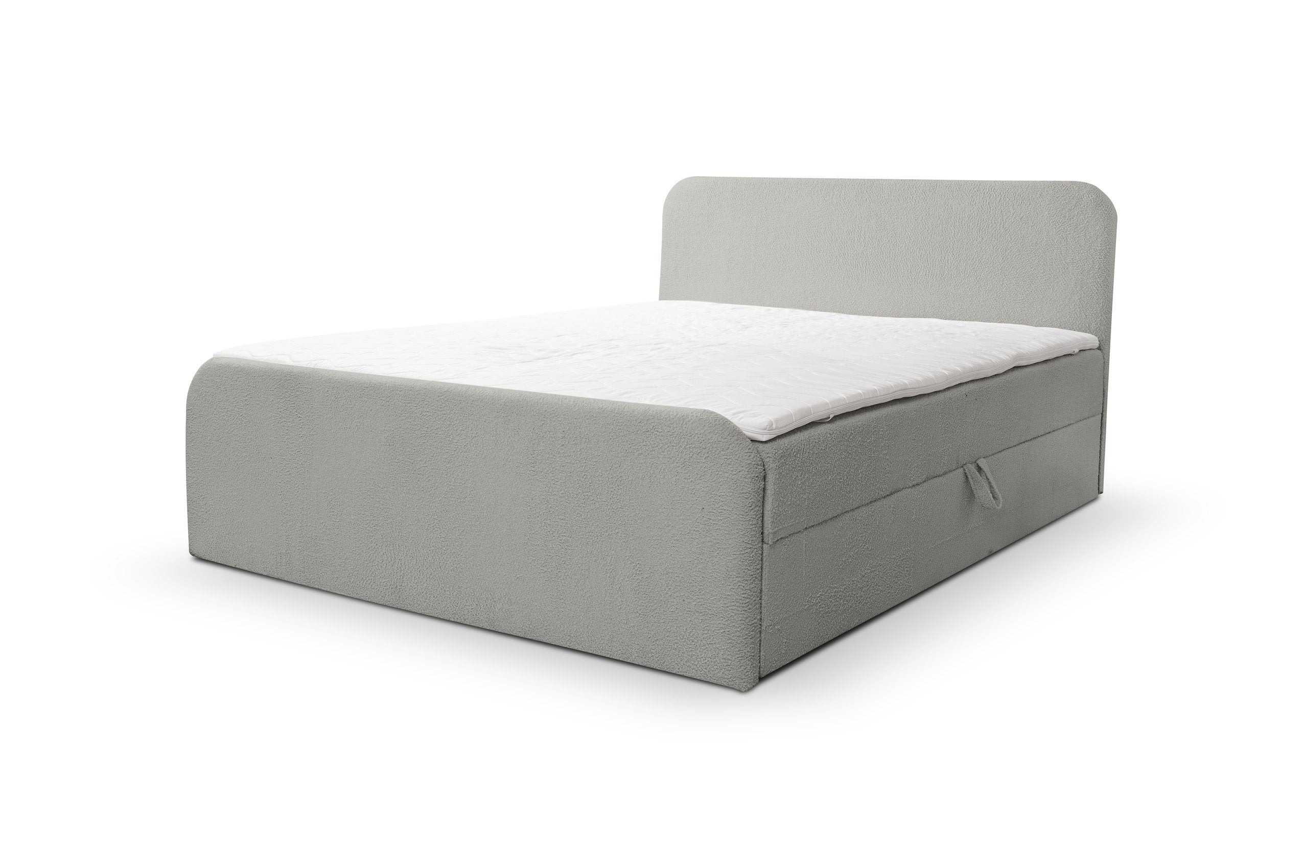Lit boxspring LAMBI avec 2 coffres de rangement, lit rembourré ...