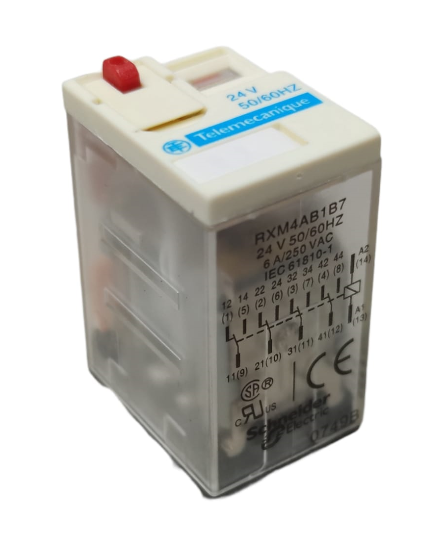 Relè Schneider RXM2AB2E7 Miniatura 2 CO - 48 V AC, Con LED, Bianco - Foto 5