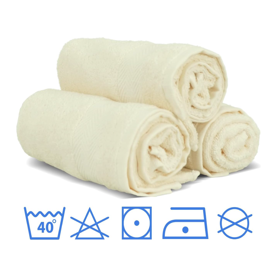 Conjunto com 6 Toalhas de Banho Grandes – 70x130cm (Cor Bege) - 4
