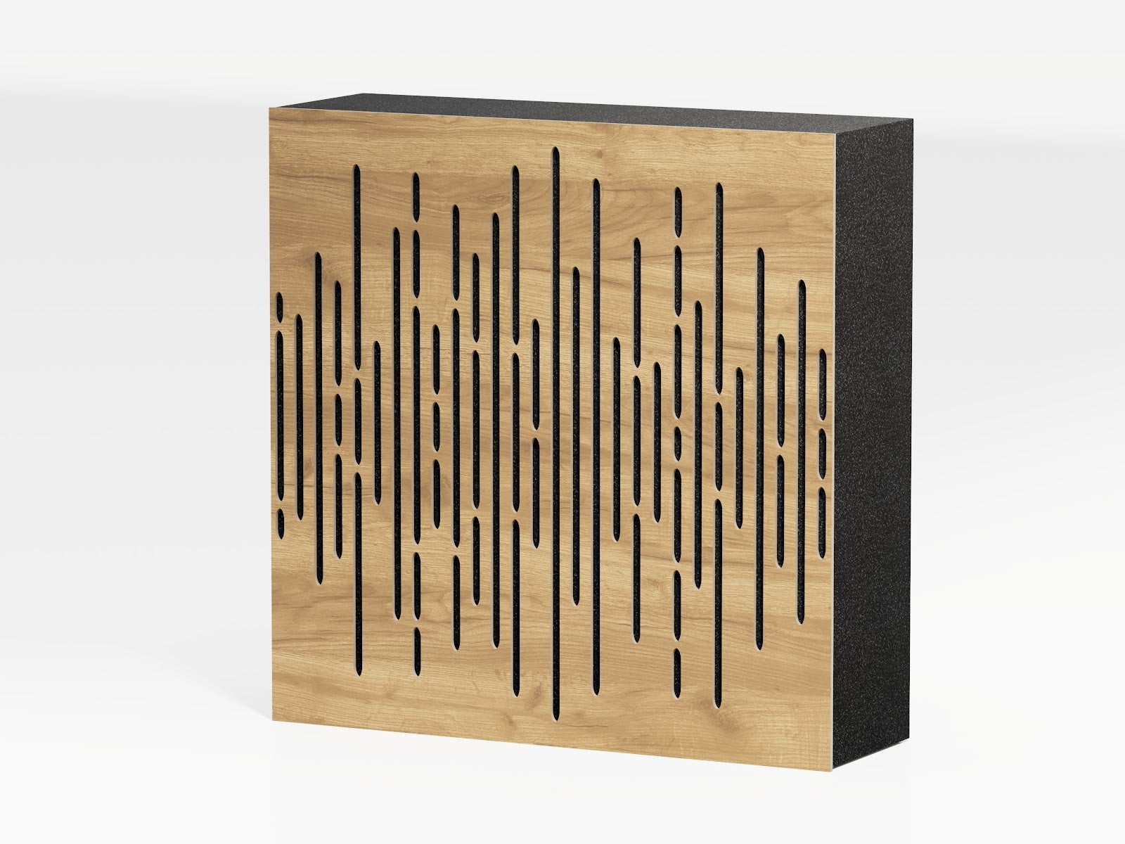 Lot de 2 Panneaux acoustiques AbFuser VELAR absorbants-diffusants 50x50x10cm -0,5 m² surf.totale -MDF perforé laminé et mousse acoustique -Chêne - 2