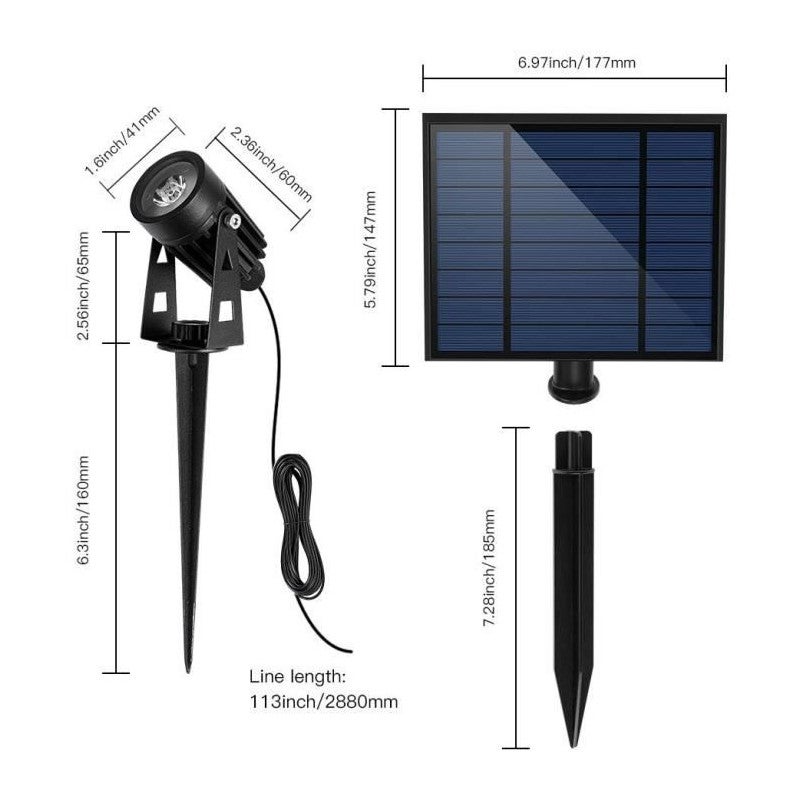 Quatre spots solaires 4 en 1 a piquer ou a fixer - LUMISKY - ROUNDY - H27 cm - LED blanc froid - 5