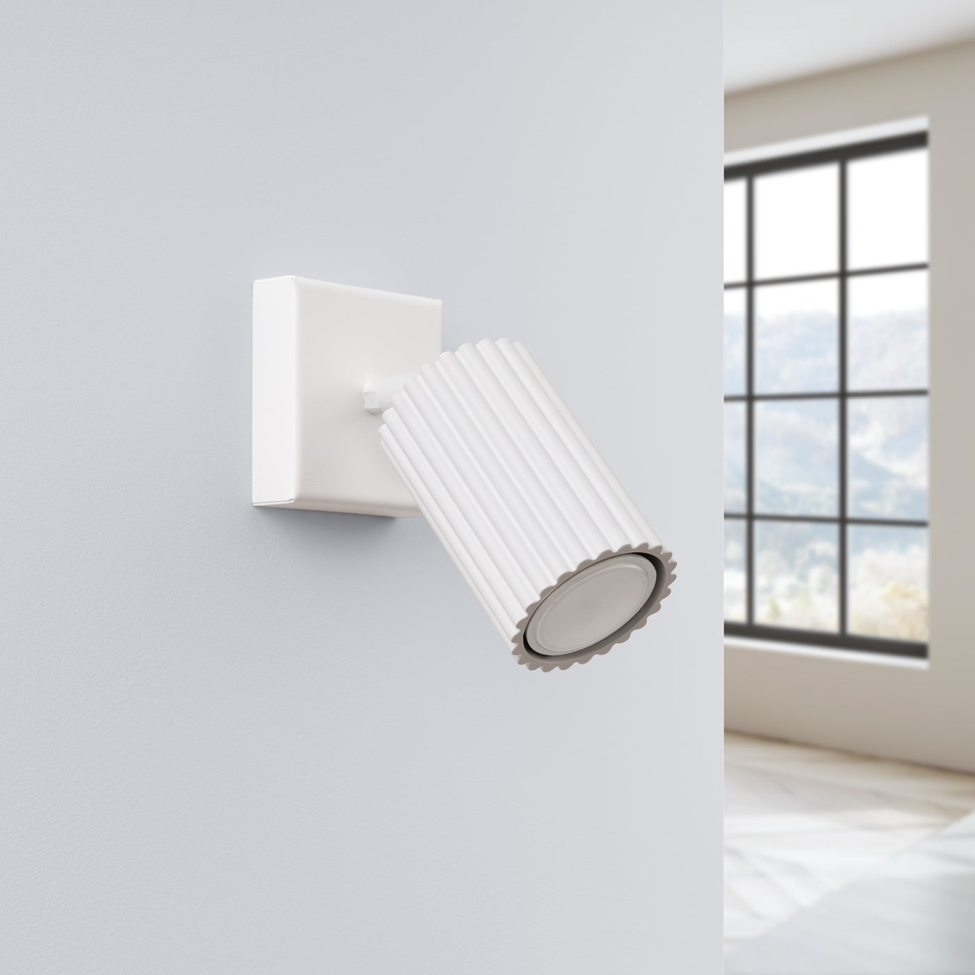 Kinkiet GLOOW biały LED 4000K - 8x16x16cm Sollux
