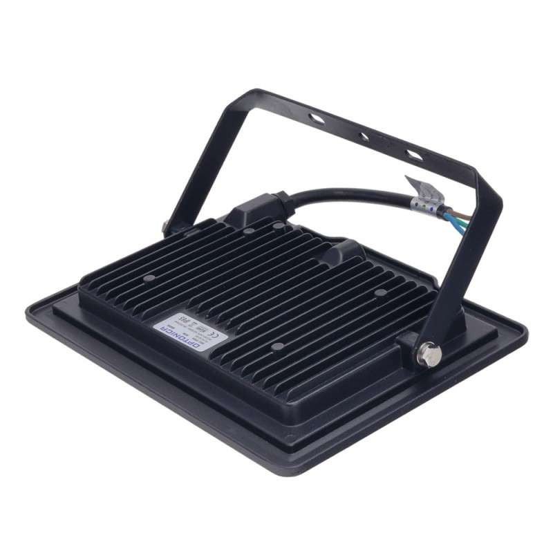 Projecteur LED 50W (250W) Noir Étanche IP65 4000lm - Blanc du Jour 6000K - 2