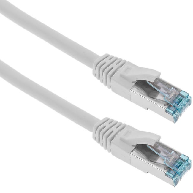 Sftp Rj45 Cable de red ethernet 1 metro LAN SFTP RJ45 Cat.7 blanco | Leroy Merlin