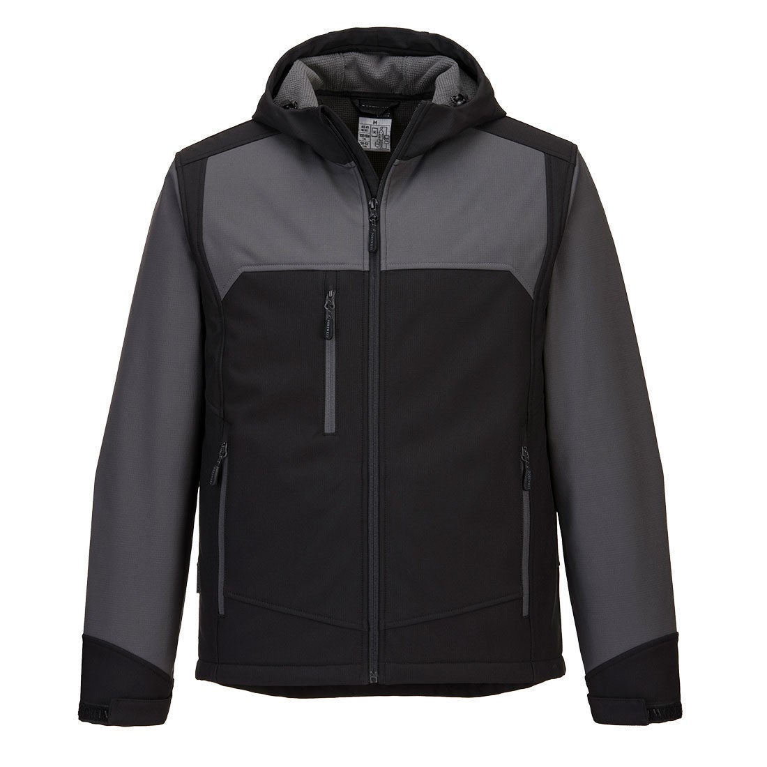 Veste de travail softshell à capuche KX3 noir et gris - Portwest - Taille S - 3