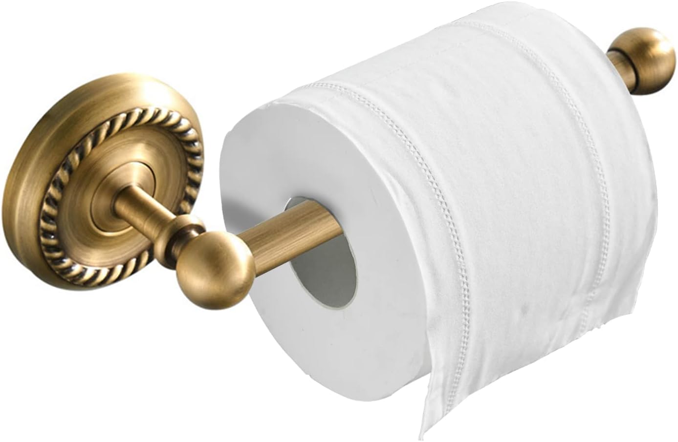 Uchwyt na papier toaletowy z antycznym mosiądzem, 20 cm, ścienny, z brązu, do łazienki, jako akcesorium toaletowe