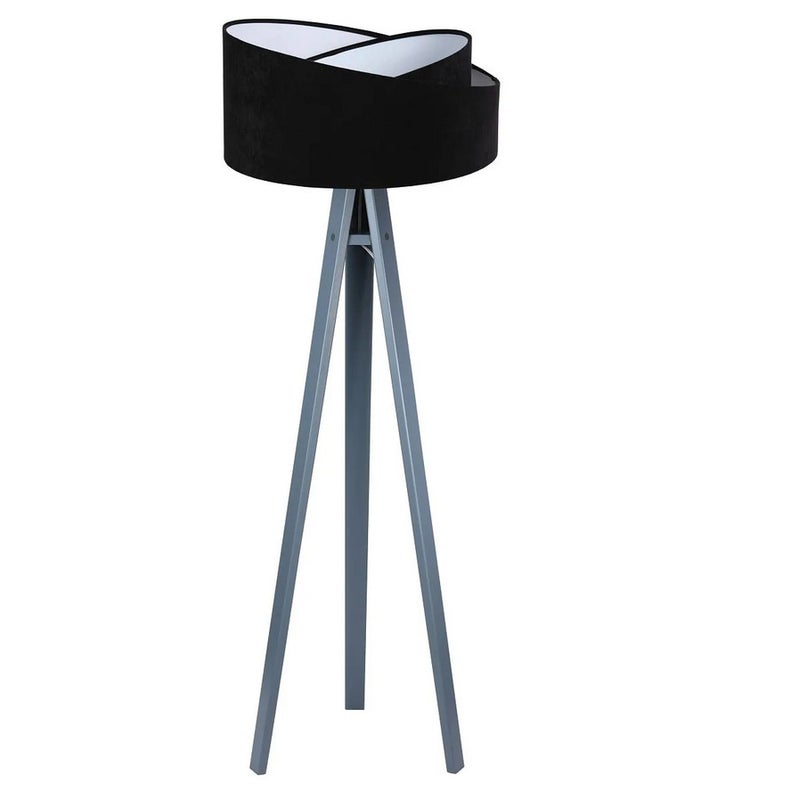 Lampa stojąca GEMSTONE czarna/szara