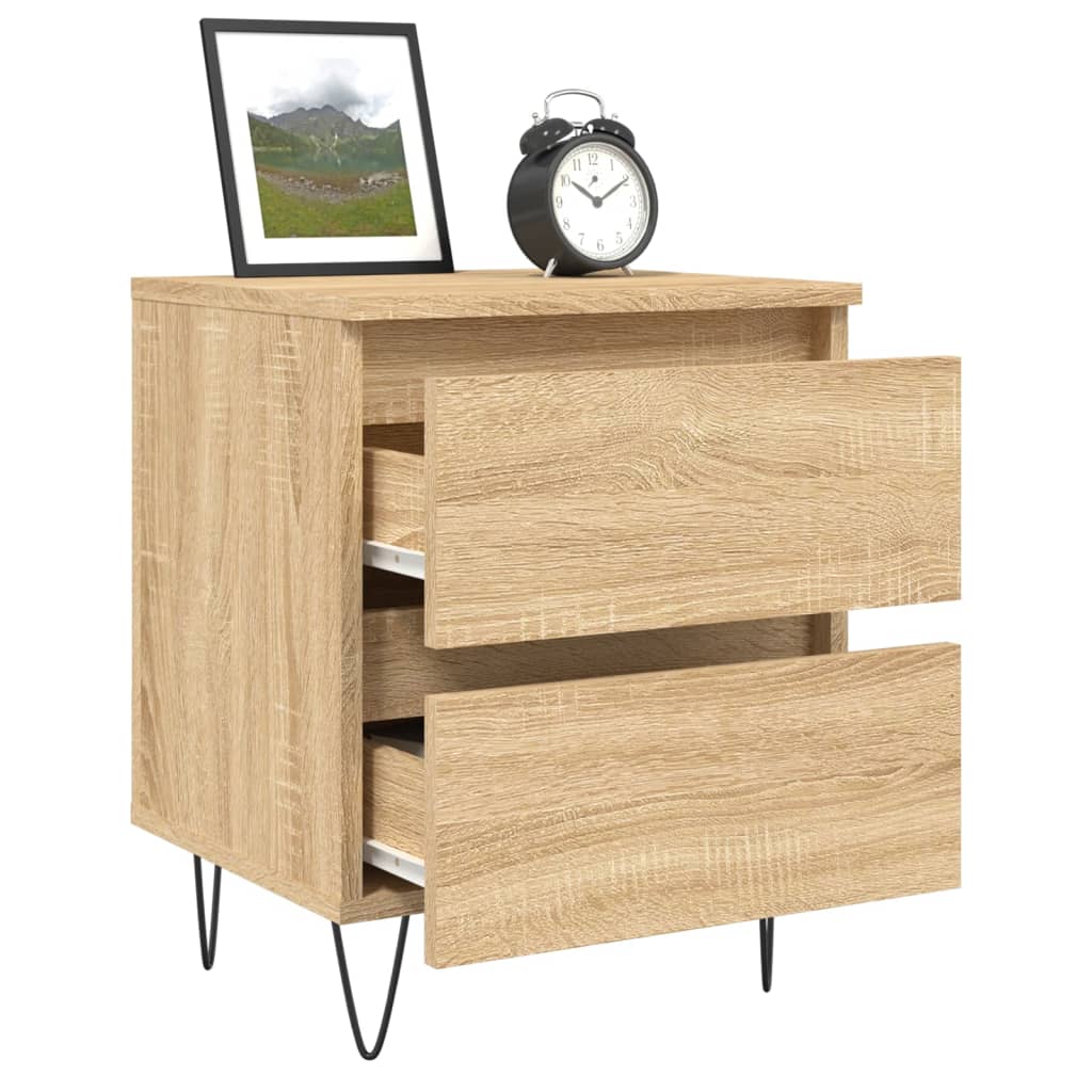 Table de chevet chêne sonoma 40x35x50 cm bois d’ingénierie - 3