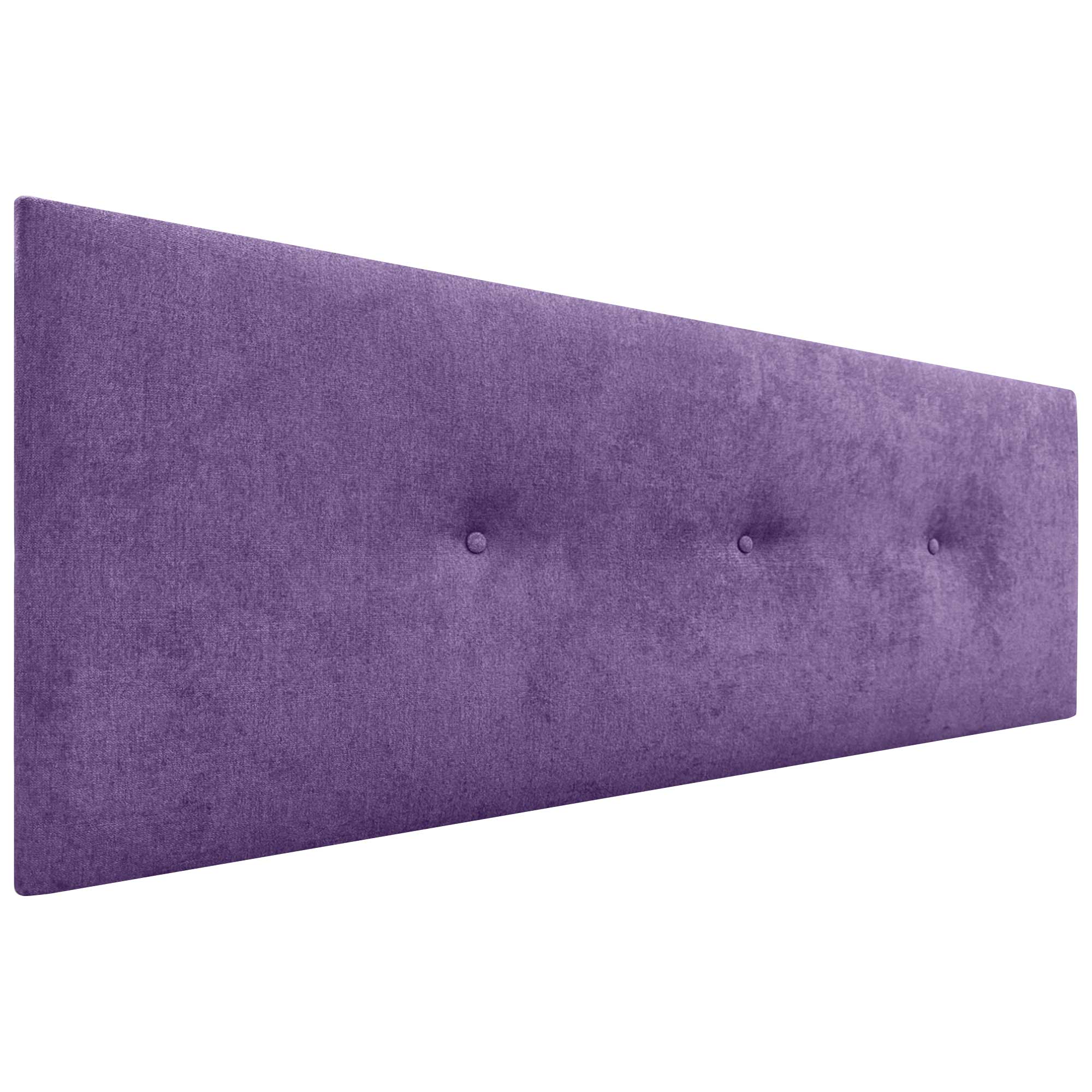 Dhome cabecero de tela acualine liso con botones tapizado de alta gama cabezal lujo cama dormitorio moderno acolchado (tela lila, 145cm)