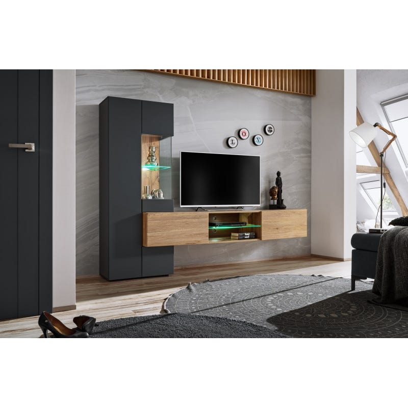 ASM Vitrine Basse à Poser - L 100 Cm X P 40 Cm X H 123 Cm ASM Vitrine Basse à Poser - L 100 Cm X P 40 Cm X H 123 Cm