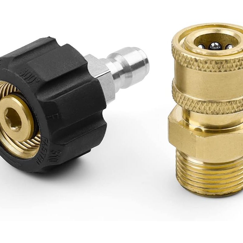 Zestaw przyłączeniowy, adapter mosiężny 1/4", mosiężne złącze węża do podlewania ogrodów, trawników i pól