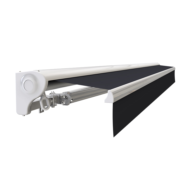 Store banne manuel Demi coffre 3 x 2,5 m pour terrasse - Gris anthracite - 5