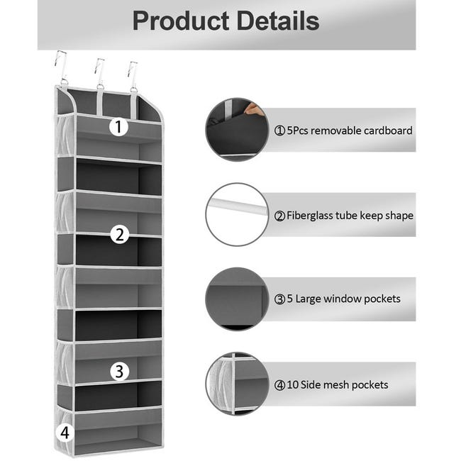 Organizer Per Taglieri Sospeso - In Acciaio, Senza Foratura, Per Cucina, Risparmio Spazio - Foto 11