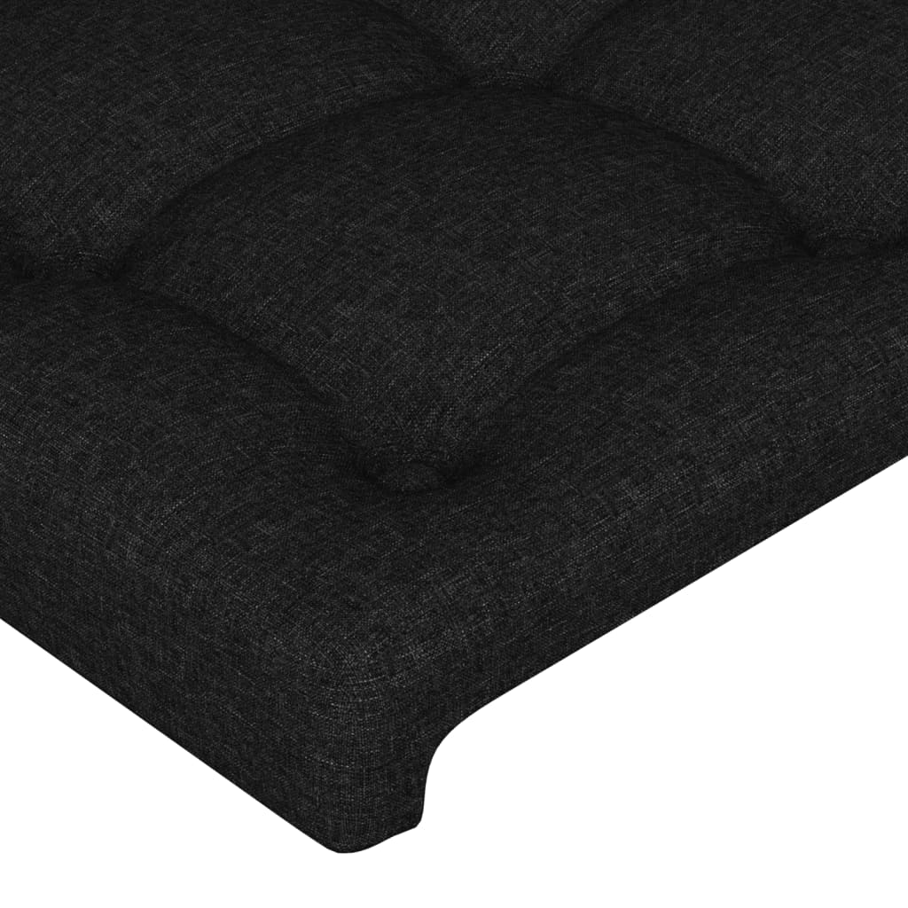 Maison Exclusive - Tête de lit à LED Noir 203x16x118/128 cm Tissu - 5