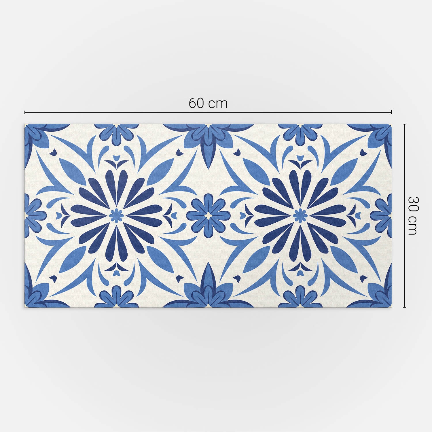 Panneaux muraux décoratifs, panneaux en PVC | 6x60x30 cm |Motif floral sur le fond - 5