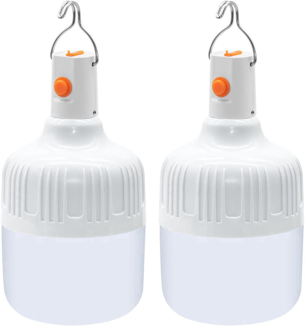 Zestaw latarni kempingowych W przenośna lampa z akumulatorami USB super jasna do użytku na zewnątrz na kemping do namiotu na taras lub do ogrodu