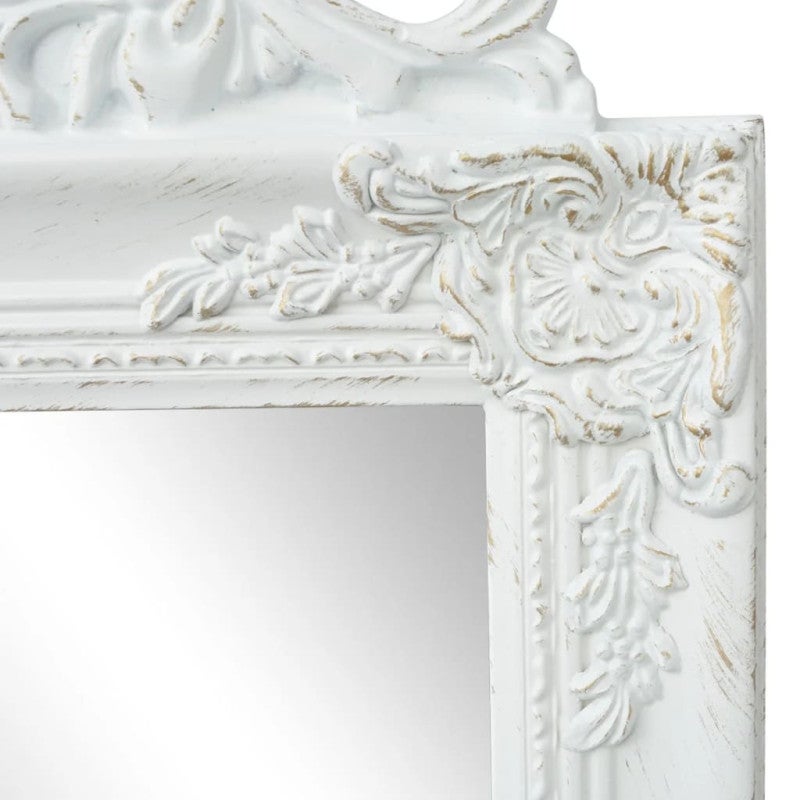 Miroir sur pied Style baroque 160x40 cm Blanc - 3