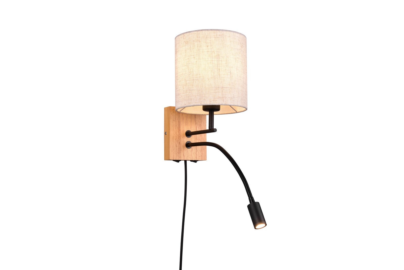 Kinkiet do czytania klosz z tkaniny NILAM LED 31W Trio
