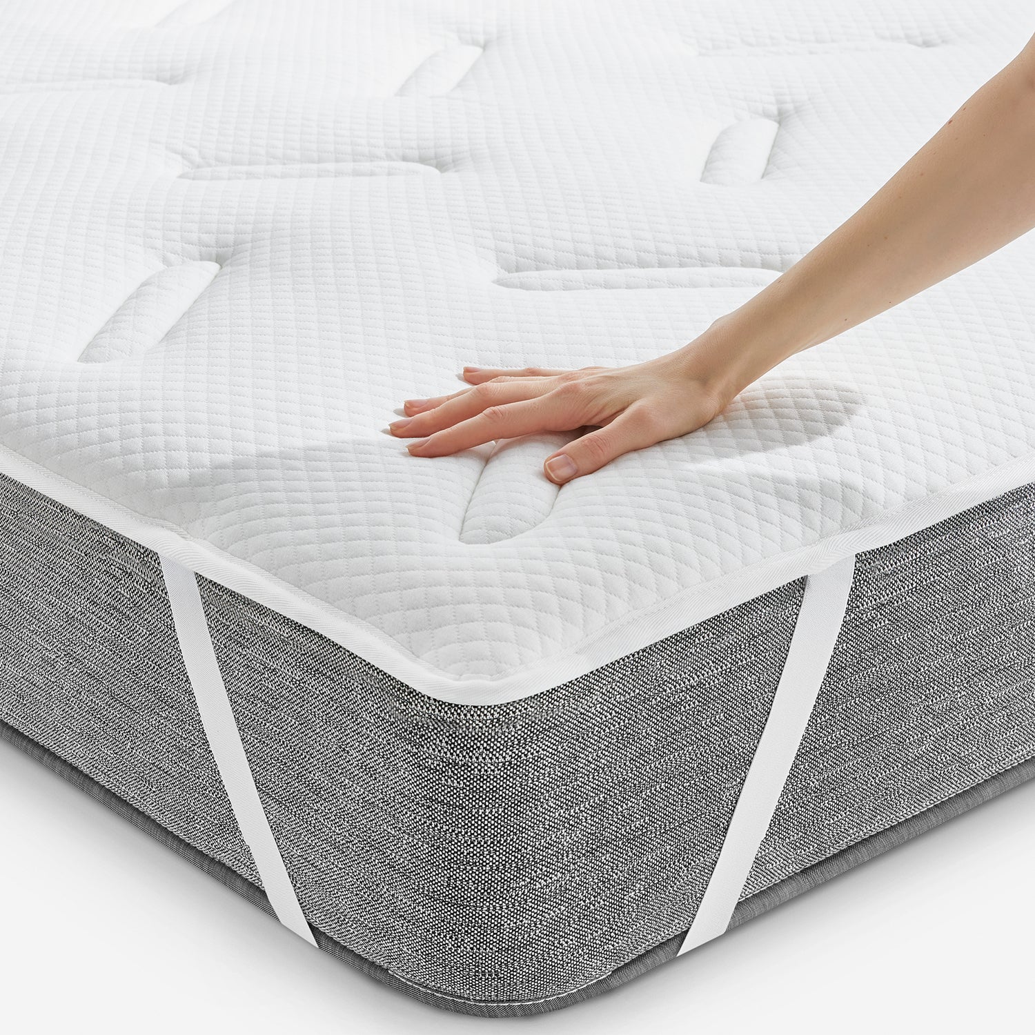 Surmatelas 150x200cm| PIKOLIN HOME| Visco+Fibre| Confort Ergonomique - 2