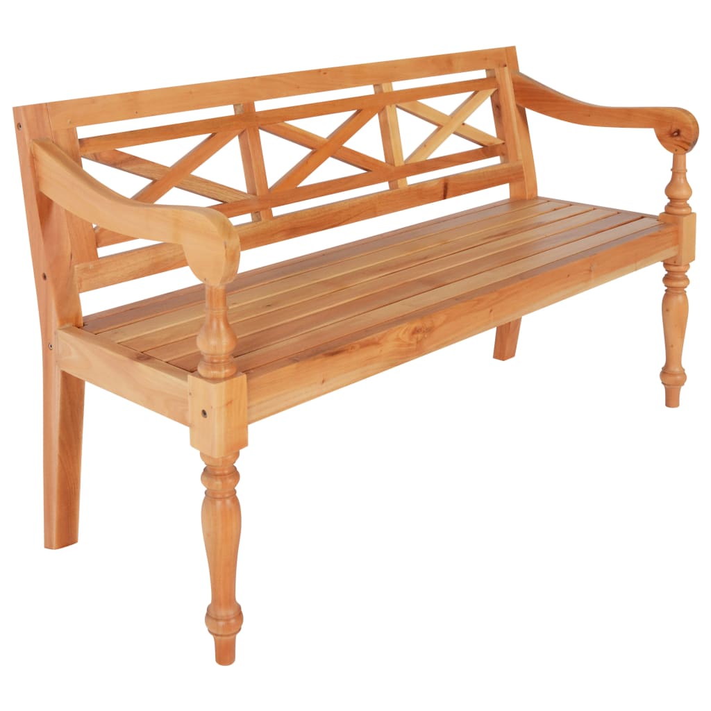 Banco interior | banco batavia madera de caoba marrón claro 123 cm cfw65491