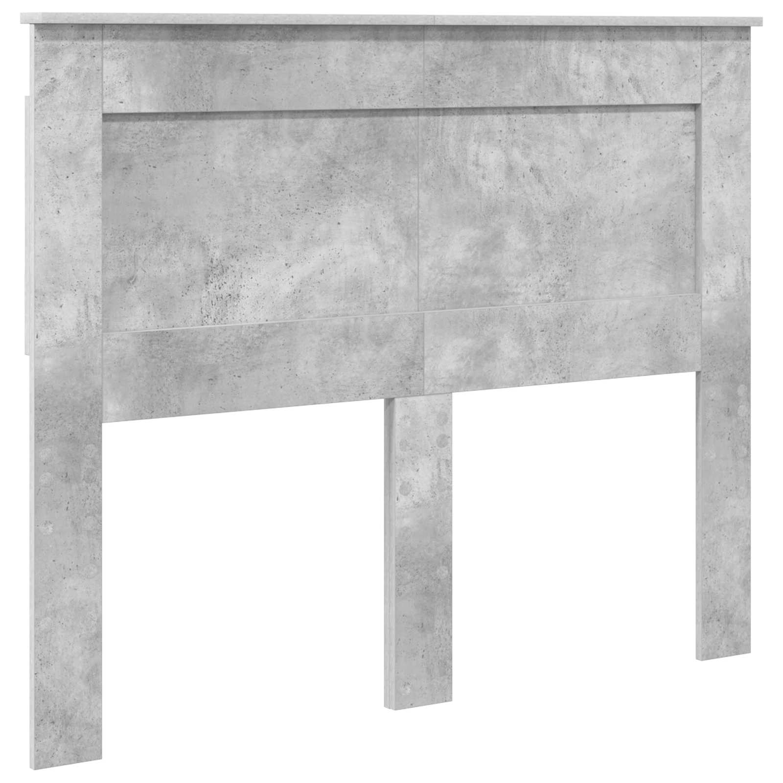 Cadre de lit gris béton 120 x 190 cm en panneau de bois - 7