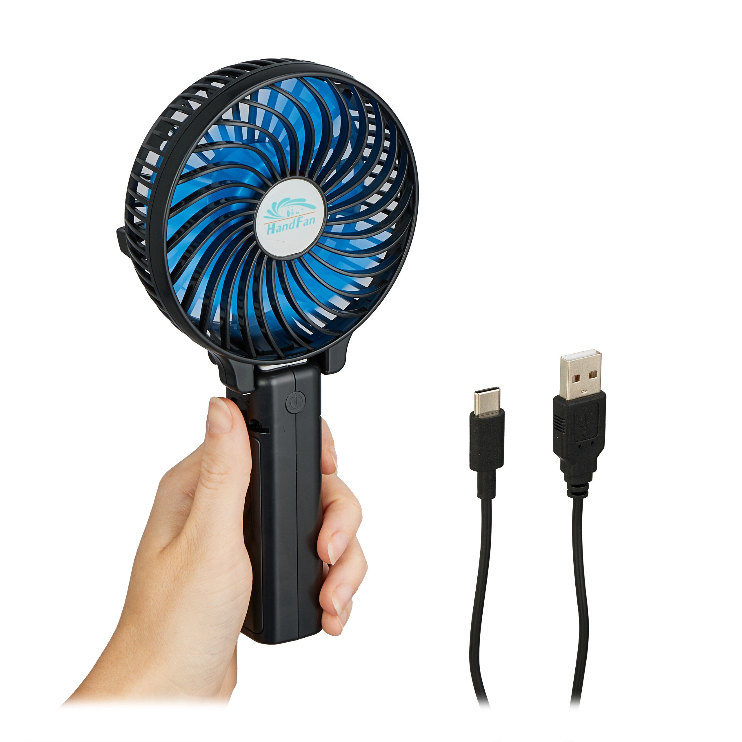 Ventilatore Portatile USB Ricaricabile 3000mAh - Pieghevole, 3 Velocità, Silenzioso, Per Scrivania E Viaggio - 2