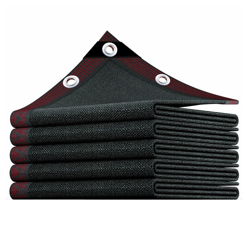 Czarna siatka cieniująca do roślin na dziedzińcu zewnętrznym, zagęszczona i szyfrowana siatka izolacyjna do roślin, 3*6 metrów