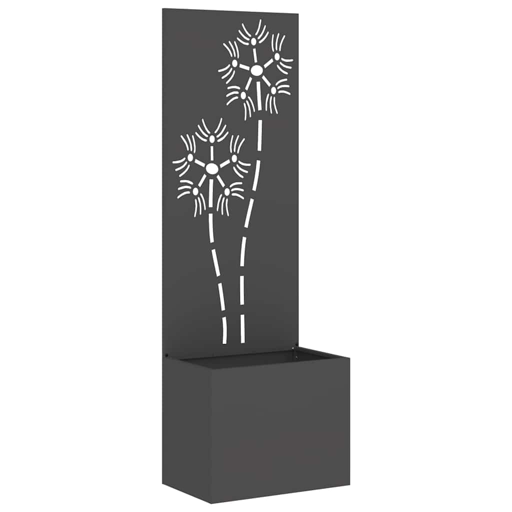 Écran de confidentialité de jardin Floral Noir 50 x 32 x 150 cm vidaXL - 2