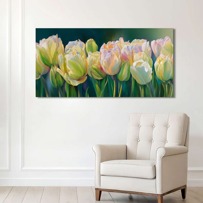 Impression sur verre acrylique Image Tableau 140x70 Art Fleurs Pierres Impression sur verre acrylique Image Tableau 140x70 Art Fleurs Pierres