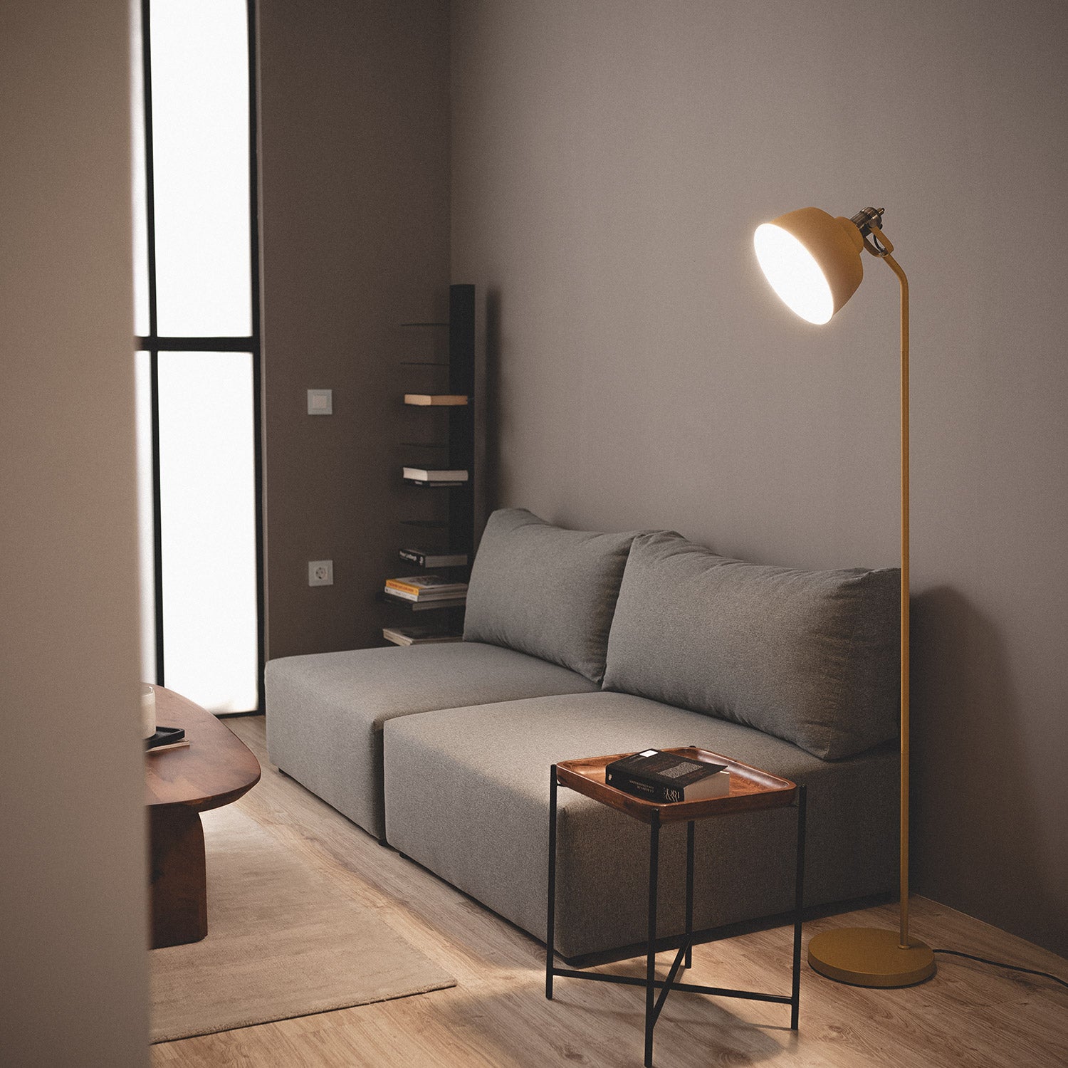 Lampadaire Métal Luise Jaune - 6