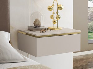 JARHETUN Set Di 2 Comodini Con Stazione Di Ricarica E Luci LED RGB – 3 Cassetti In Tessuto, Prese USB E AC, Design Moderno Nero