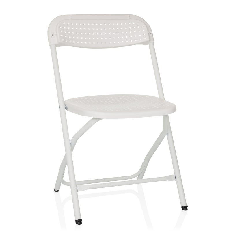 Krzesło zewnętrzne TUDELA XXL PRO W Biały hjh OFFICE