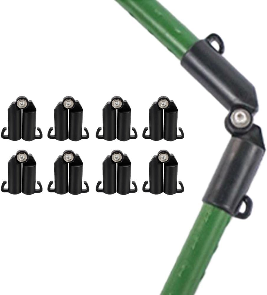 Zestaw 10 podpórek do roślin, łodygi stalowe powlekane plastikiem, paliki ogrodowe, zielone, różne rozmiary (łączniki kratowe 11 mm)