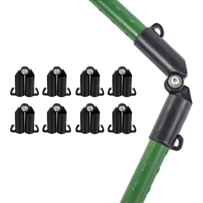 Zestaw 10 podpórek do roślin, łodygi stalowe powlekane plastikiem, paliki ogrodowe, zielone, różne rozmiary (łączniki kratowe 11 mm)