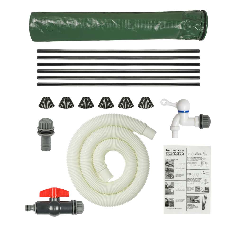 Réservoir / cuve d'eau de pluie pliable 250 Litres Vert - 9