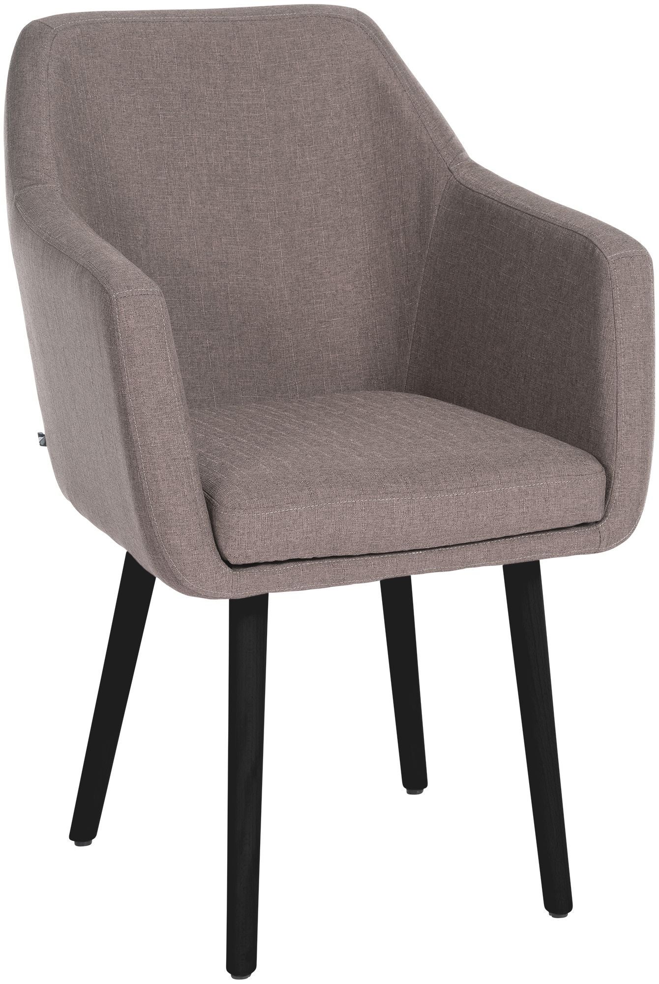 CLP Chaise De Salle à Manger Tom Avec Pieds En Métal Noir , Crème/Tissu - Achat & Prix