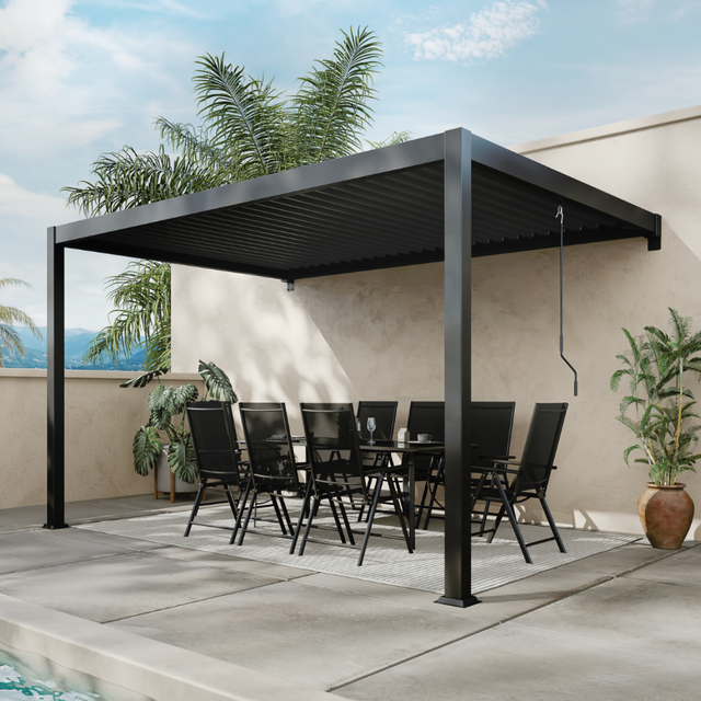AGADIR Pergola bioclimatica addossata 3x4 m