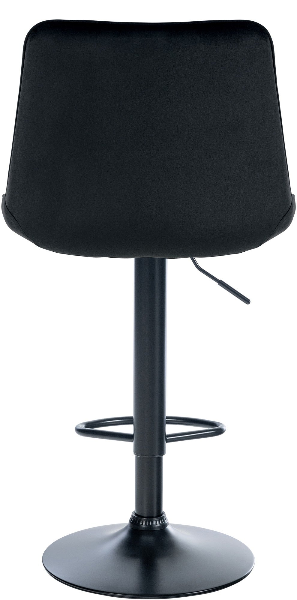 Lot De 2 Tabourets De Bar En Velours Et Métal, Chaise Haute Bar Pivotant A 360 Avec Dossier Et Repose Pieds Tabouret Haut Noir Woltu 92387174