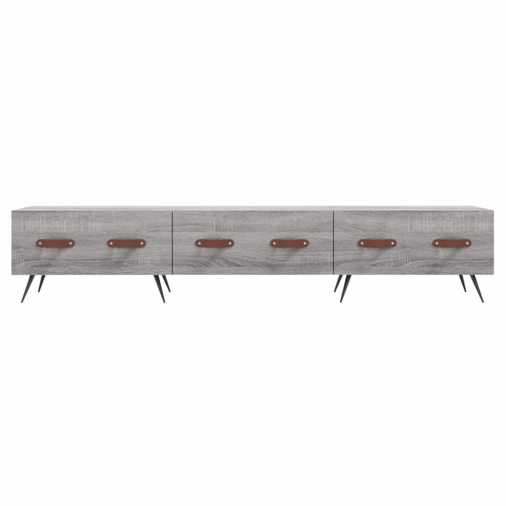 Meuble TV sonoma gris 150x36x30 bois d'ingénierie - 5